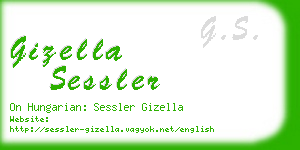 gizella sessler business card